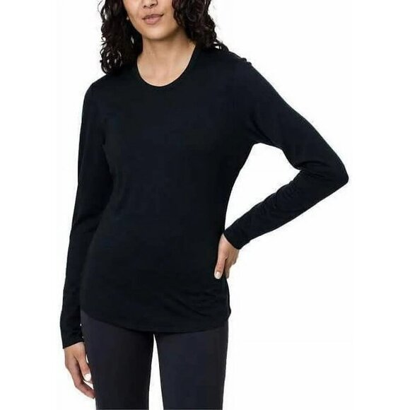 Segments Tops - NEW Segments 100% Merino Wool Women's M Black Long Sleeve Top